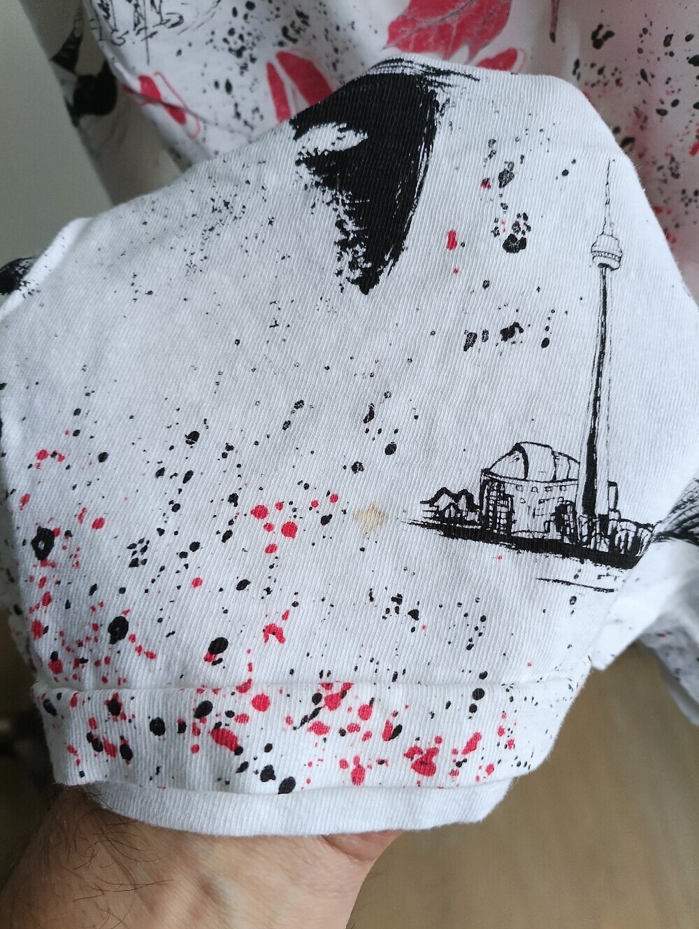 Vintage 90s Canada All Over Print AOP T-Shirt Double Sided Single Stitch XL - Picture 8 of 8